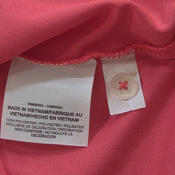 Nike Golf Polo Tour Performance Golf Polo Womens L Pink Dri Fit SS Stretch Sport - Picture 10 of 13